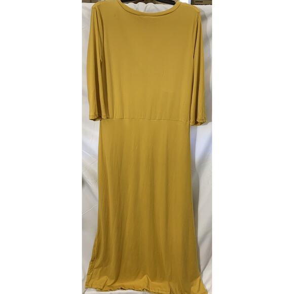 Womens 3/4 Sleeve Wrap Maxi Dress 2XL NWT - Picture 6 of 7